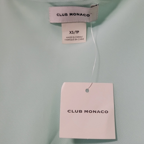 Club Monaco NWT Kora Cami Chemise GREEN/VERT Color size extra small. - Picture 13 of 13